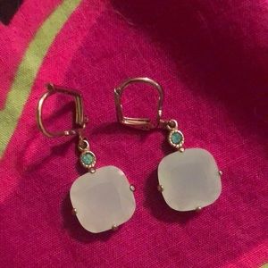 Lightest blue stone earrings